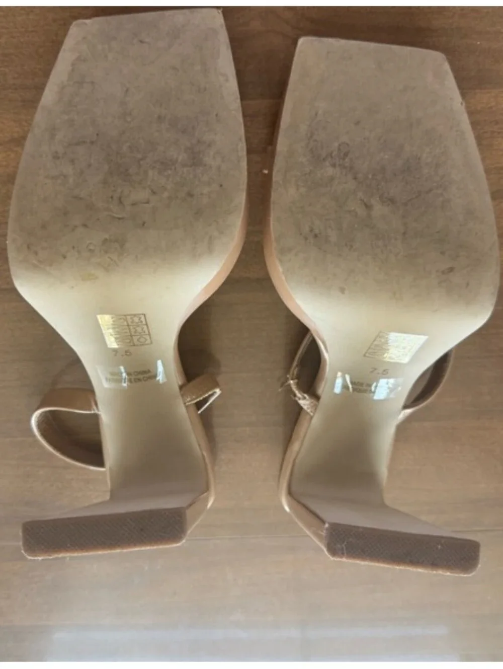 JEFFREY CAMPBELL Hustler Patent Leather Strap SlipOn Slide Platform Mule Sandal